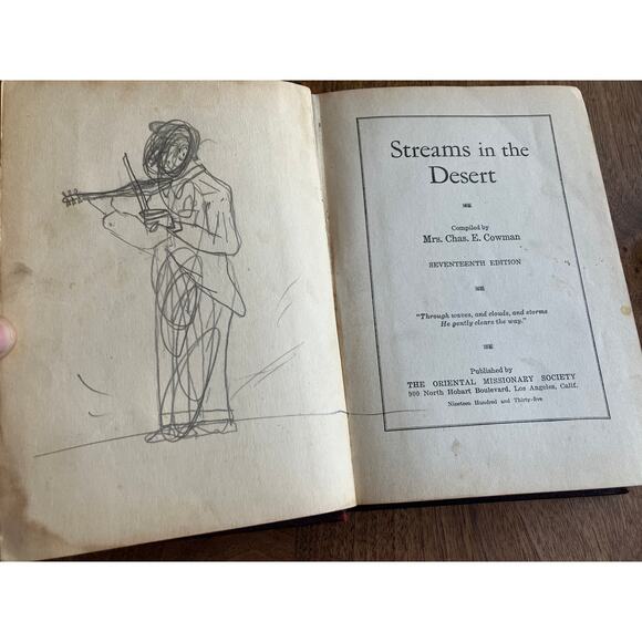 Streams in the Desert Mrs. Chas. E. Cowman 1935 17th Edition Vintage Devotional - Picture 5 of 10